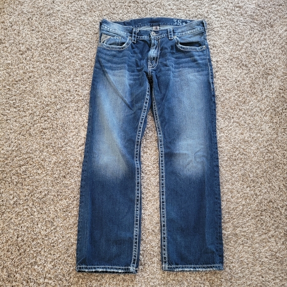Silver Jeans | 925 Series Straight 38X32 Contrast Stitch Denim Blue Jeans Y2K - Picture 2 of 13